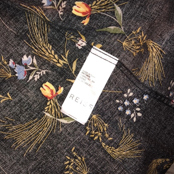 Black print button up shirt - Picture 4 of 5